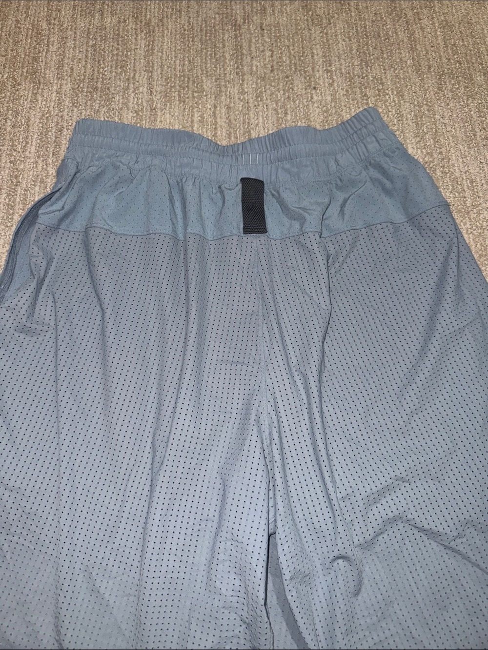 Lululemon Mens Size M Blue Step Back Shorts Lined Pockets Activewear Training - Picture 10 of 11